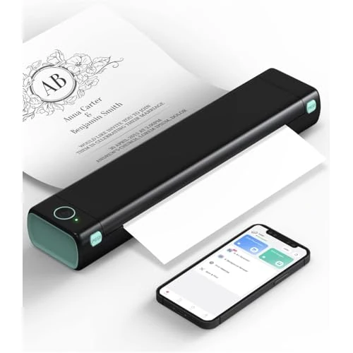 Offerta a tempo: Phomemo M08F Stampante Termica Portatile A4 Bluetooth, Nera Verde - 0.00% da 96.99 € a 96.99 €
