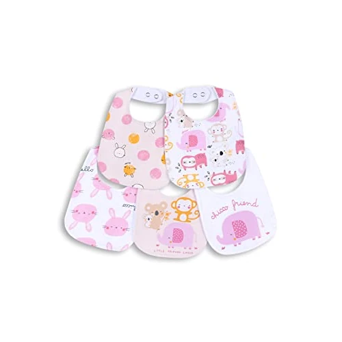 Begrenztes Angebot: Chicco, Lätzchen Neugeborene und Neugeborener, Set Von 5 Lätzchen 100% Baumwolle, Unisex Baby und Mädchen 0-24 Monate, Designed in Italy von 13.39 EUR auf 13.39 EUR (Rabatt 0%)