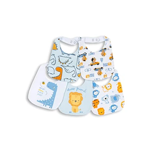 Offre limitée : Chicco Bébé garçon Lot de 5 Bavoirs de 19.99 € à 13.99 € (30% de remise)