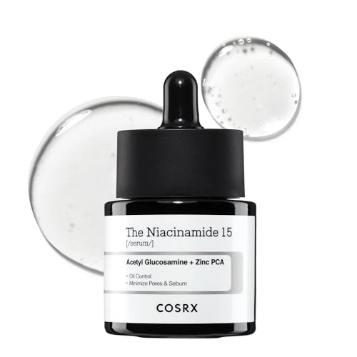 Offerta a tempo: COSRX Niacinamide 15% Face Serum, Minimizza i Pori Dilatati, Sollievo dai Rossori, Trattamento Correttivo della Discromia, 20 ml, Non Testato sugli Animali, Korean Skincare - 12% da 25.00 € a 22.01 €