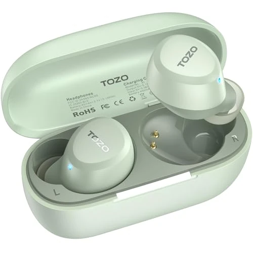 Offerta a tempo: TOZO A1 Cuffie Bluetooth 5.3 con ENC per Chiamate Chiare e ORIGX Acustica - 21% da 29.99 € a 23.74 €