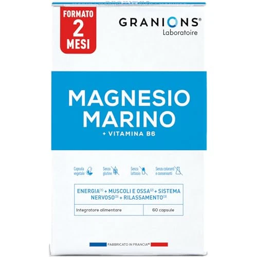Offre limitée : Granions magnesium marin 300 mg 60 gélules de 8.41 € à 5.59 € (34% de remise)