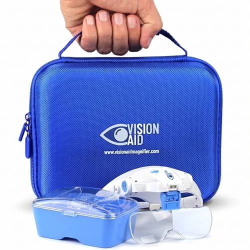 Limited-time offer: Vision Aid Expert Edition Magnifying Glasses with USB Rechargeable LED Light and Storage Case Hands Free Head Magnifier for Hobby Painting Close Work from $32.99 to $32.99 (save 0.00%)