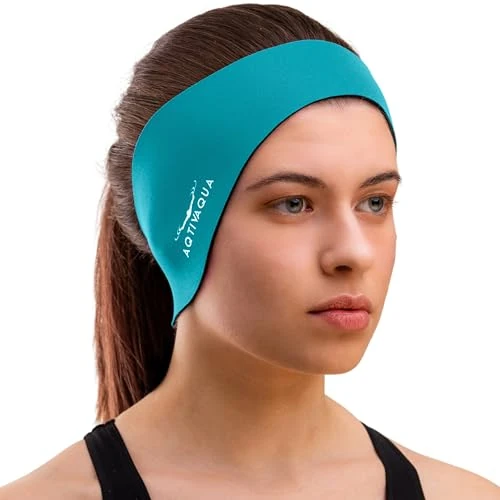Offre limitée : AqtivAqua Bandeau de Natation Bandeau de Protection des Oreilles Natation, Enfants, Adultes, Hommes, Femmes, Bébés, Bouchons D'oreille (Vert, X-Large) de 21.19 € à 16.95 € (20% de remise)