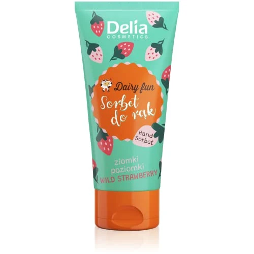 Offerta a tempo: Delia Cosmetics - Dairy Fun - Sorbetto per le Mani - Fragola Selvatica - Idrata, Nutre, Rassoda, Rigenera - Profumo Intenso - Pelle Profumata e Liscia - Estratti Naturali - 50g - 0.00% da 5.27 € a 5.27 €