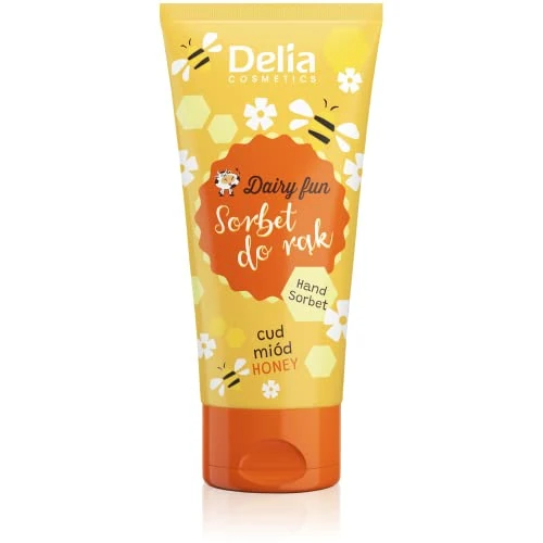 Offerta a tempo: Delia Cosmetics - Dairy Fun - Sorbetto per le Mani - Miele - Idrata, Nutre, Rassoda, Rigenera - Profumo Intenso - Pelle Profumata e Liscia - Estratti Naturali - 50g - 21% da 2.14 € a 1.70 €