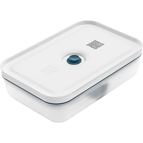 ZWILLING Fresh & Save, Fiambrera de vacío, tamaño L Plana, de plástico, La Mer Semitransparente