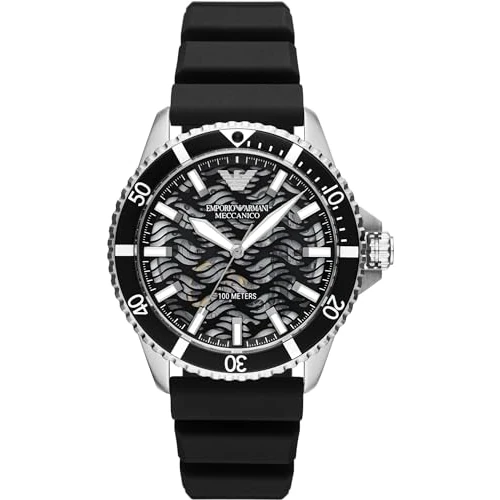 Oferta limitada: Emporio Armani Watch For Men, Automatic three hand movement and 42mm Case Size with Stainless steel or Silicone strap de 449.00 € a 291.70 € (ahorro 35%)