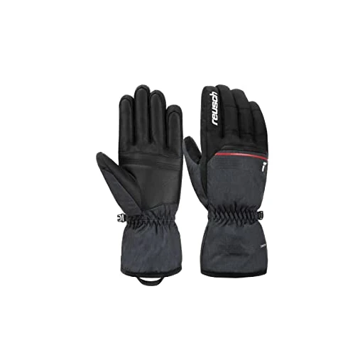 Reusch Snow King unisex skihandschoenen softshell gegarandeerd winddicht extra ademend winter- en sneeuw handschoenen voor dames en heren met sportieve pasvorm