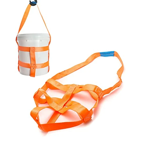 Offerta a tempo: QWORK Confezione da 2 cinghie resistenti con fasce per ventre per secchio da 5 galloni, capacità 90,7 kg - 0.00% da 18.08 € a 18.08 €