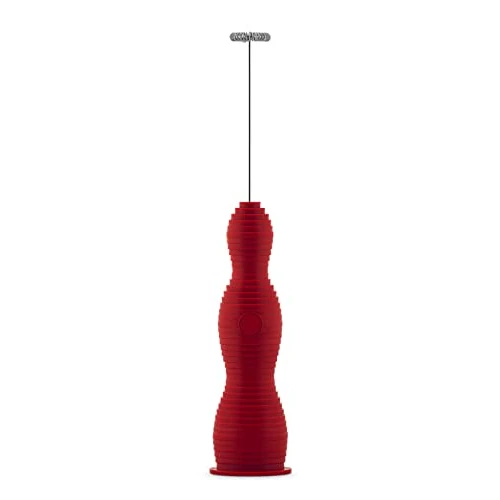 Offerta a tempo: Alessi Pulcina MDL11 R Frullino Montalatte di Design, in Resina Termoplastica, Frusta in Acciaio e Batteria Ricaricabile, Rosso - 25% da 45.00 € a 33.75 €