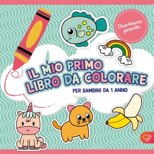 Oferta limitowana: Il Mio Primo Libro da colorare per bambini da 1 anno: Album da disegno da colorare e scarabocchiare con più di 50 immagini create con amore per sviluppare la motricità fine e la creatività. z 43.20 zł na 43.20 zł (oszczędź 0.00%)