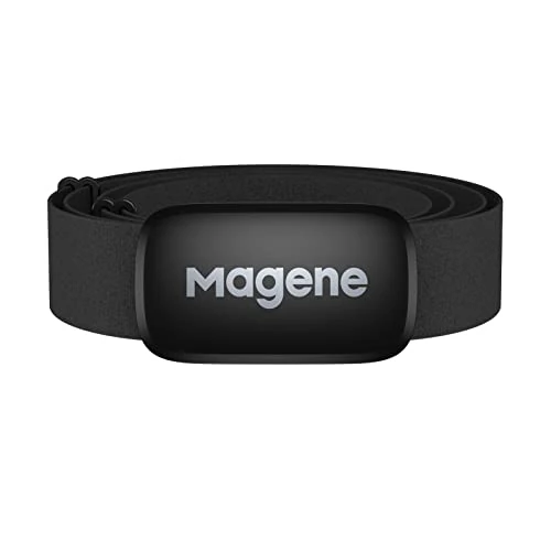Offerta a tempo: Magene H64 Cardiofrequenzimetro Nuova Versione, Fascia Toracica con sensore di frequenza cardiaca, Protocollo Ant+/Bluetooth, Compatibile con App iOS/Android - 0.00% da 21.99 € a 21.99 €