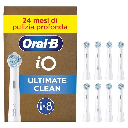 Begrenztes Angebot: Oral-B iO Ultimative Reinigung Aufsteckbürsten — ORIGINAL Zahnbürstenaufsatz für Elektrische Oral-B iO Zahnbürsten — Ersatzbürsten, Bürstenköpfe für Tiefenreinigung & Plaqueentfernung — Weiß, 8 Stück von 37.89 EUR auf 37.89 EUR (Rabatt 0%)