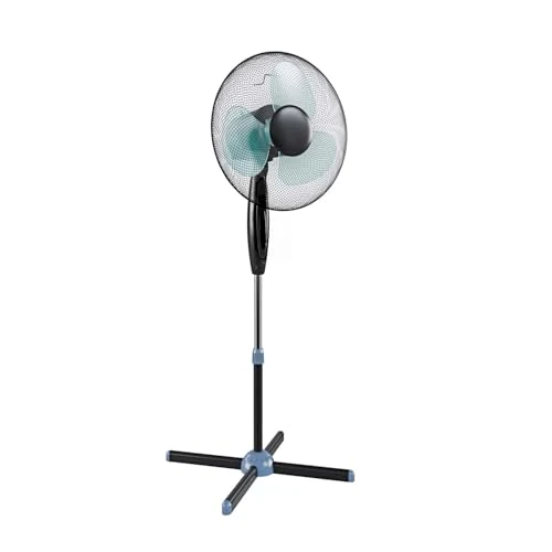 Wintem Ottawa Quiet Powerful Foot Fan with Remote Control - 40cm Loads, 7 Hour Timer, Oscillating, Height and Tilt Adjustable