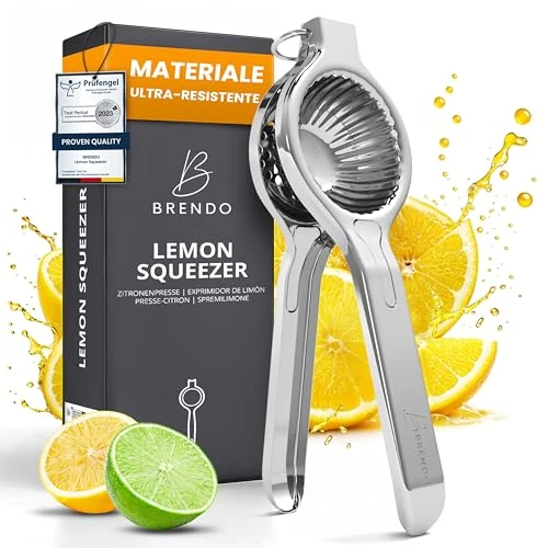 Offerta a tempo: Brendo Spremiagrumi Manuale Premium in Acciaio Inox - Spremi Limone Dimensione Universale Lavabile in Lavastoviglie Spremi Agrumi Lime Spremiarance Spremisucco Spremifrutta Accessorio per Cocktail Bar - 0.00% da 15.99 € a 15.99 €