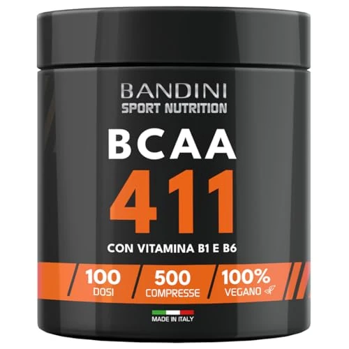 Offerta a tempo: Bandini® AMINOACIDI RAMIFICATI BCAA 4 1 1 | 500 Compresse di Amminoacidi Fermentati — 5% da 24,90 € a 23,65 €