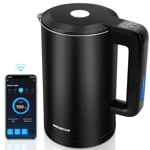 Zeitlich begrenztes Angebot: Aigostar Smart Wasserkocher 1.7L mit Temperatureinstellung für Babynahrung von 39.99 € auf 39.99 € (0.00% Rabatt)