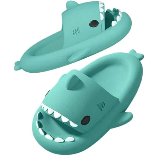 Oferta ograniczona: SAGUARO Shark Slippers damskie i męskie, miękkie i wygodne kapcie z rekinem, na lato, do domu, antypoślizgowe na basen, plażę, rekin z 74.54 EUR na 74.54 EUR (znizka 0%)