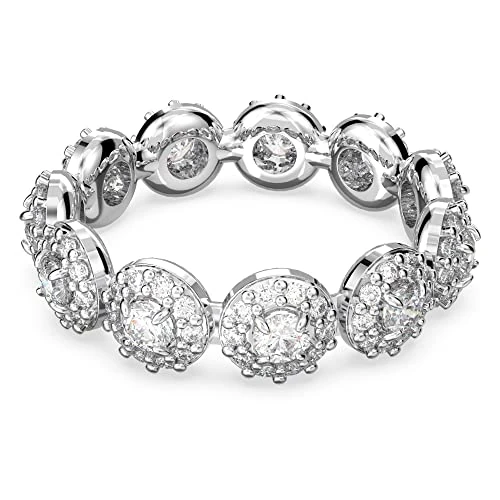 Offerta a tempo: Swarovski Anello Una Angelic, Taglio Round, Bianco, Placcato rodio - 42% da 159.00 € a 92.99 €