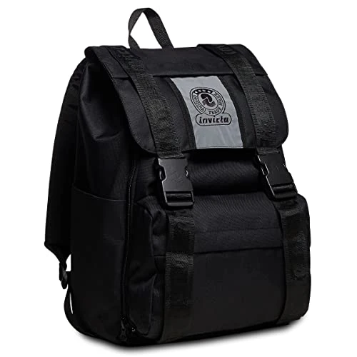 Oferta limitada: Invicta Mochila, SQUARE Mochila expansible, para adolescentes, niñas y niños, Gran capacidad, para la escuela, el deporte y el tiempo libre, con bolsillos laterales & Funda para portátil, Negro de 69.00 € a 52.29 € (ahorro 24%)