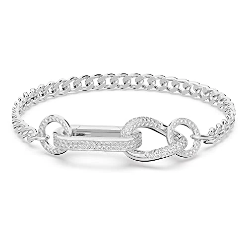 Tijdelijke aanbieding: Swarovski Dextera armband, Pavé, Gemengde schakels, Wit, Rodium toplaag van 159.00 € naar 154.95 € (3% korting)