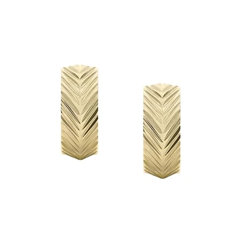Oferta limitada: Fossil Pendientes de mujer en acero inoxidable dorado con cierre de aro de 49.00 € a 37.32 € (ahorro 24%)