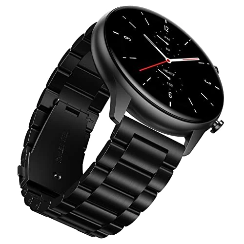 Limited-time offer: YABZOZ Strap Compatible with Amazfit GTR 2 / GTR 2e / Stratos 3 / GTR 47mm / GTR 3 / GTR3 Pro Metal 22mm Band, N, 8.7 inches, Adjustable from 19.21 £ to 19.21 £ (save 0.00%)