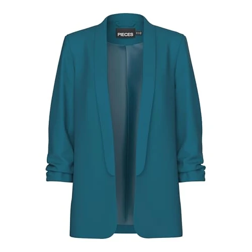 PIECES Blazer Noos de Pcboss 3/4, Deep Lagoon, XS Femme