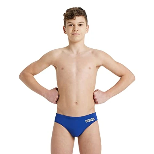 Offerta a tempo: ARENA Solid Team Junior Costume Bambino, Costume da Bagno ad Asciugatura Rapida, Costume Slip Piscina in Tessuto MaxLife Eco con Massima Resistenza al Cloro e Protezione UV 50+ - 16% da 18.00 € a 15.19 €