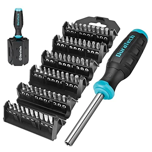 Offerta a tempo: DURATECH Set di Cacciaviti 60 in 1, Set di Cacciaviti Multifunzionali | (Piatta, Phillips, Torx, Hex), Design di Stoccaggio, Adatto alla Manutenzione delle Macchine e alle Riparazioni Quotidiane - 0.00% da 25.99 € a 25.99 €