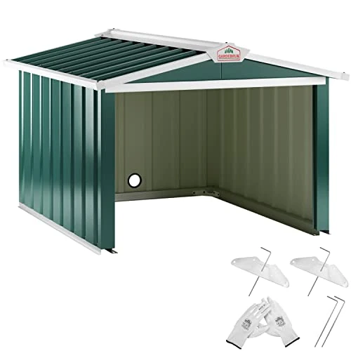 Offerta a tempo: Gardebruk Garage per Robot Tosaerba 86x100x63cm Casetta in Metallo per Tagliaerba Antipioggia Antiraggi UV Tetto Pieghevole - 0.00% da 67.99 € a 67.99 €