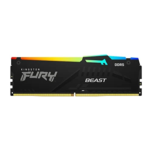 Oferta limitada: Kingston FURY Beast Negro RGB 32GB (2x16GB) 5600MT/s DDR5 CL40 DIMM Memoria gamer para Ordenadores de sobremesa Kit de 2 - KF556C40BBAK2-32 de 455.00 € a 455.00 € (ahorro 0.00%)