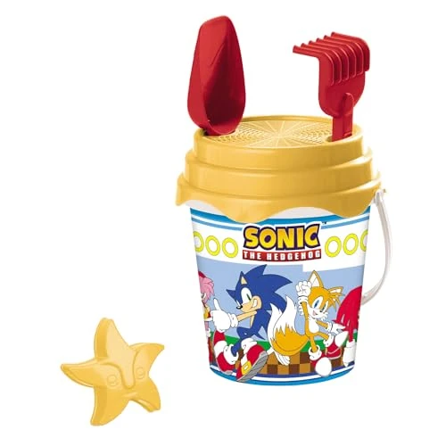 Zeitlich begrenztes Angebot: Mondo Toys - BUCKET SET + WATER CAN SONIC - Sandeimer Set ø17 cm mit Giesser - 6-Teiliges Strandspielzeug Set für Kinder ab 3 Jahren, Strandset - 28707 von 17.95 € auf 17.95 € (0.00% Rabatt)