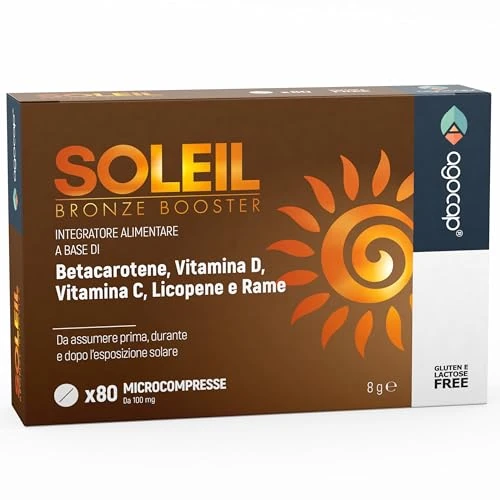 Limited-time offer: SOLEIL, Tanning Pills for Natural Glow. Self tanner with Astaxanthin, Lycopene, Collagen & Beta Carotene, Vitamins A, C, D, E, Hyaluronic Acid & Pine Bark. Tanning supplement Skin Hydration. 60 Caps from $19.90 to $16.92 (save 15%)