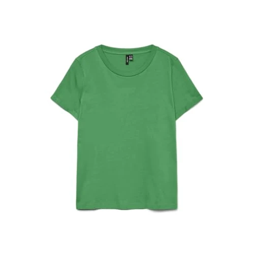Oferta limitada: VERO MODA Camiseta de Mujer Vmpaula S/S Noos, Verde Vivo, M de 14.99 EUR a 8.90 EUR (ahorro 41%)