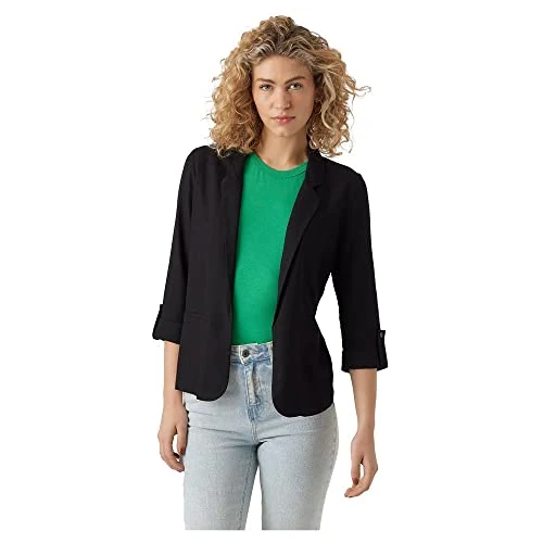 Oferta limitada: Vero Moda Women's VMJESMILO WVN GA Noos - Blazer para Mujer (3/4, Talla XL), Color Negro, Negro, XL de 39.99 € a 33.90 € (ahorro 15%)