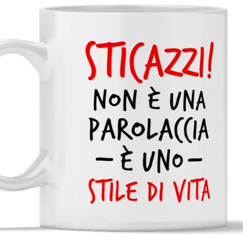 12Print STICAZZI Mug Becoming Gift for Colleague Friend Friend Brother Sister Christmas Gift for Women and Men