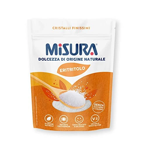 Offerta a tempo: Misura - Eritritolo Dolcificante in Cristalli Finissimi - Sostitutivo dello Zucchero - 370Gr. — 30% da 5,69 € a 3,98 €