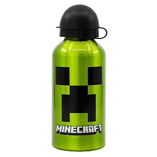 Limited-time offer: Stor - Minecraft Creeper, Aluminium Bottle 400ml - BPA Free, Leak-Proof with Security Spout & Cap - Durable & Eco-Friendly - Perfect for Kids - Official Licensed Product, 100% Original from 7.82 GBP to 6.99 GBP (save 11%)