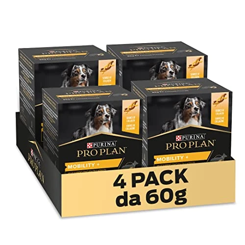 Offerta a tempo: PURINA PRO PLAN Mobility + Supplement per Cani Adulti fonte di Collagene 4 Confezioni da 60g - 0.00% da 32.99 € a 32.99 €