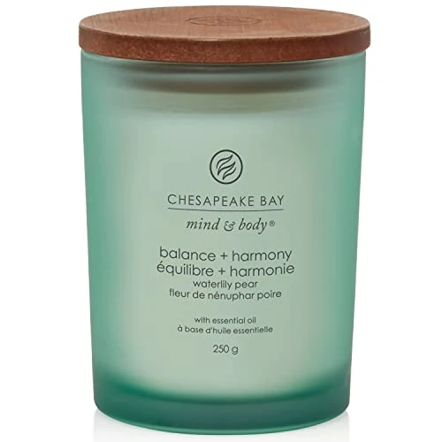 Chesapeake Bay candela profumata | Candela media Tumbler Balance + Harmony per aromaterapia | Durata: fino a 57 ore | Collezione Mind & Body