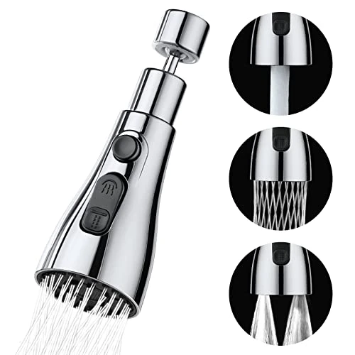 Oferta limitada: OSDUE Aireador Grifo Cocina de 360° Giratorio F24 M22 con Adaptador, 3 Modos Ajustable, Extension Difusor Atomizador Universal, Grifo Dispositivo Anti Salpicadura para Cocina, Cuarto de baño de 15.99 € a 15.99 € (ahorro 0.00%)