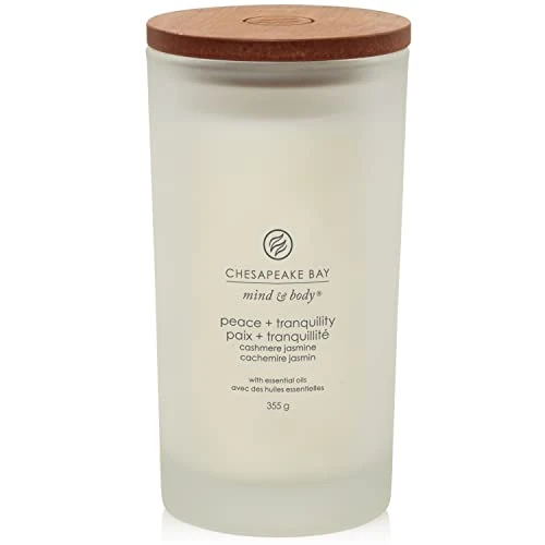 Offre limitée : Chesapeake Bay Grande bougie parfumée | Paix et tranquillité | Grande bougie d'aromathérapie | Durée de combustion : jusqu'à 82 heures | Collection Mind & Body de 24.90 EUR à 17.43 EUR (remise 30%)