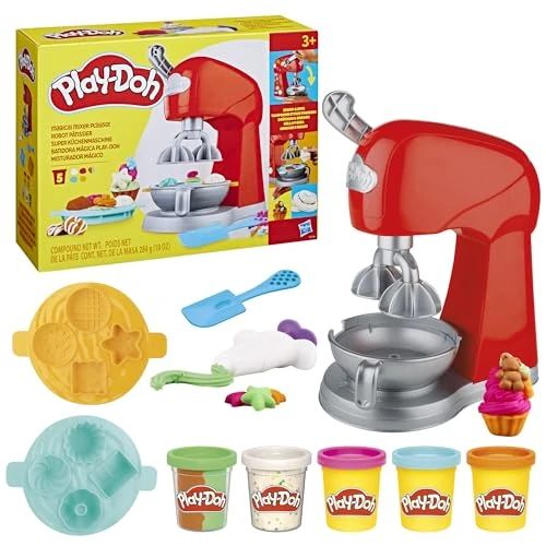 Offerta a tempo: Play-Doh Kitchen Creations - Il Magico Mixer, Impastatrice Giocattolo con Finti Accessori da Cucina — 37% da 22,99 € a 14,49 €