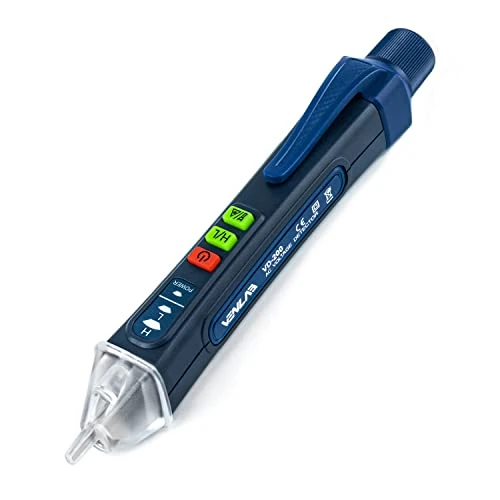 Offerta a tempo: Cercafase Senza Contatto con Penna Torcia, Rilevatore di Tensione, cerca fase elettrico con allarme LED e Suono, 24v-1000v(Modalità normale)/12v-1000v(Modalità sensibile), Venlab - 0.00% da 16.99 € a 16.99 €