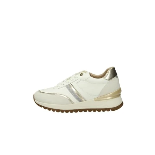 Geox D Desya A dames Sneaker,WHITE/OFF WHITE,35 EU