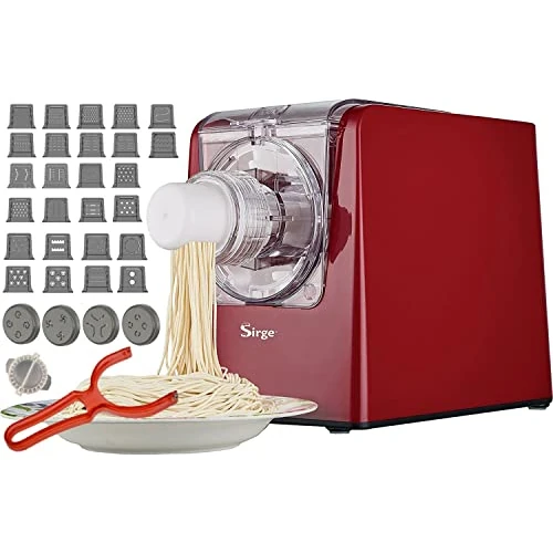 Zeitlich begrenztes Angebot: Sirge PASTAMAG30 Nudelmaschine 300 W – 30 Trafile – bis zu 900 g Teig – vertikale und horizontale Extrusion – inklusive Zubehör für Ravioli gratis von 219.99 € auf 219.99 € (0.00% Rabatt)