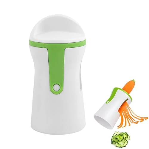 Limited offer: Joyzan Vegetable Spiralizer, Hand Spiral Cutter with Container, ABS & Stainless Steel, White from 15.29 EUR to 15.29 EUR (save 0%)