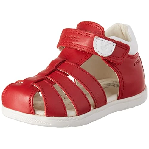 Geox Baby Boy B Macchia Boy sandały, Red White, 19 EU